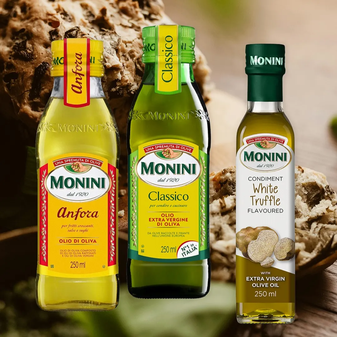 Скидки на оливковое масло и соусы MONINI