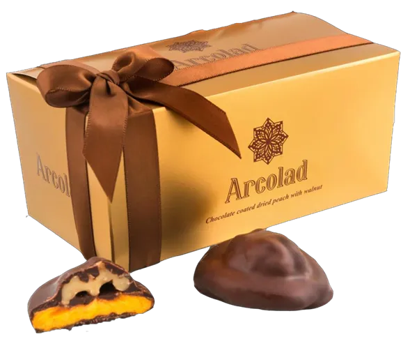 ШОКОЛАД ARCOLAD СУШ.ПЕРСИК/ ГР.ОРЕХ 210г