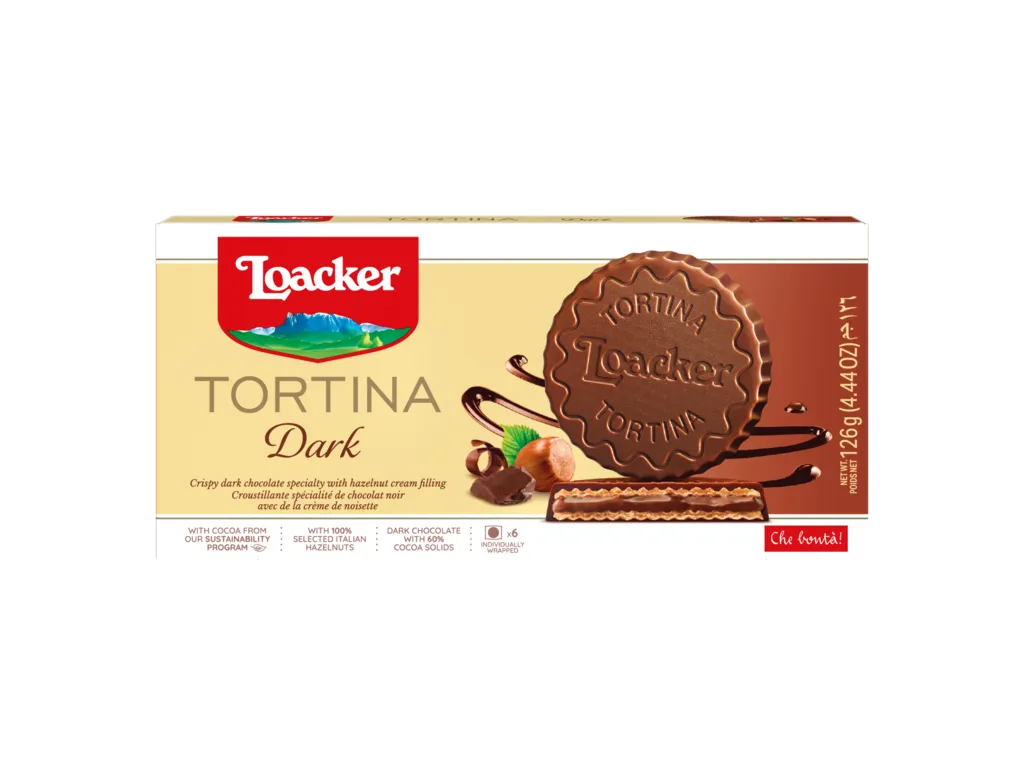 ВАФЛИ LOACKER TORTINA DARK 126г