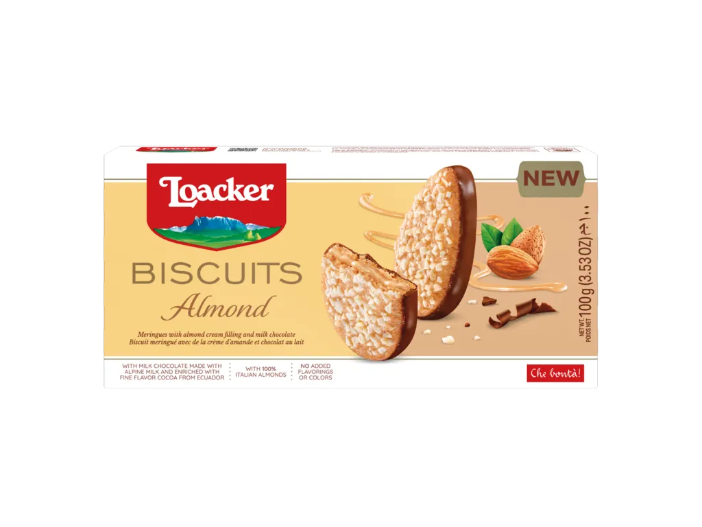 ПЕЧЕНЬЕ LOACKER BISCUITS ALMOND 100г