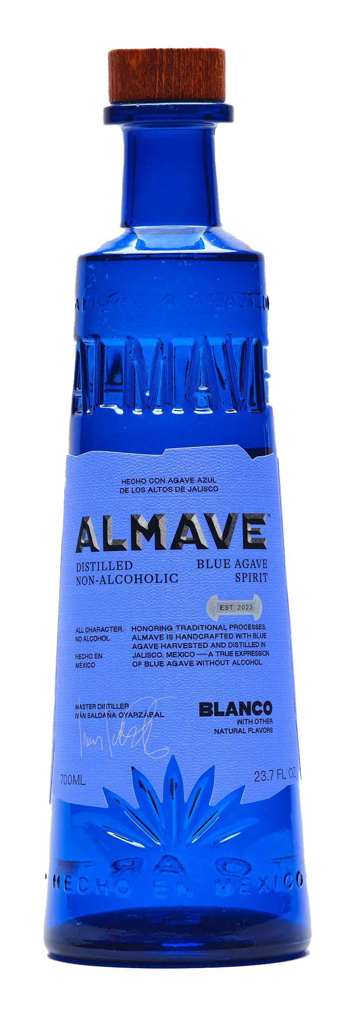 НАПИТОК БЕЗАЛК. ALMAVE BLANCO AMBAR Blue Agave Spirit 0,7л