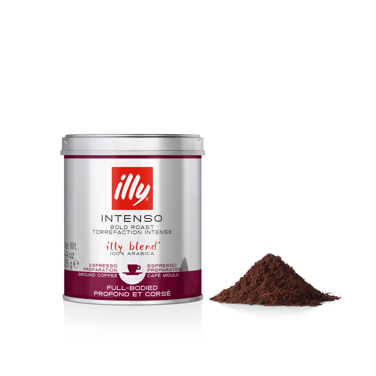 КОФЕ ILLY  МОЛ. темн.обж. 125г (8870)