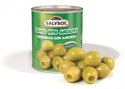 ОЛИВКИ SALYSOL АНЧОУС 120г