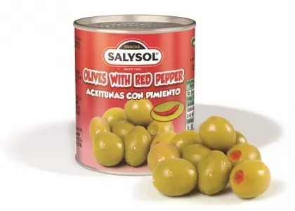 ОЛИВКИ SALYSOL  КР.ПЕРЕЦ 120г