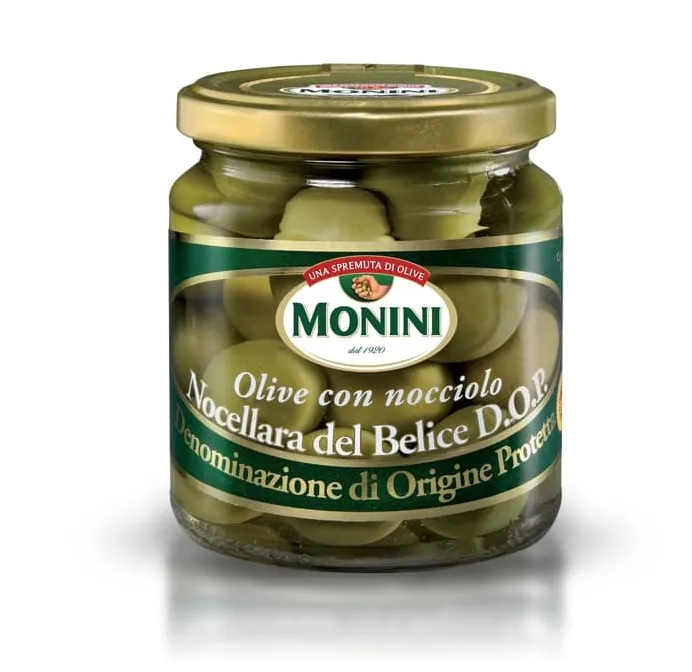 ОЛИВКИ MONINI С КОСТОЧКОЙ D.O.P. 310г (190 м.о.п.)