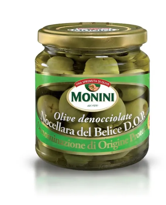 ОЛИВКИ MONINI БЕЗ КОСТОЧКИ D.O.P. 300г (150 м.о.п.)