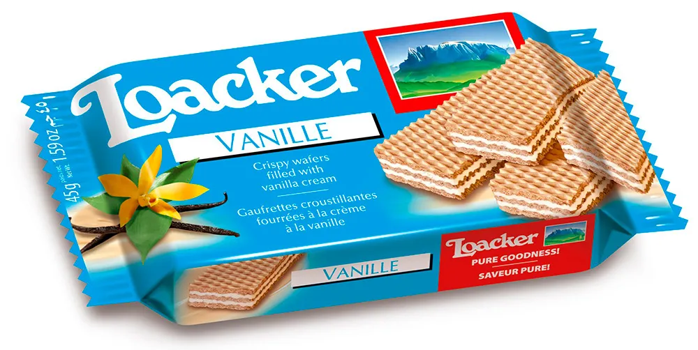 ВАФЛИ LOACKER CLASSIC VANILLA 90г