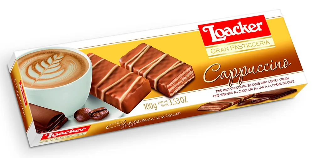 ВАФЛИ LOACKER PASTICCERIE CAPPUCCINO 100г