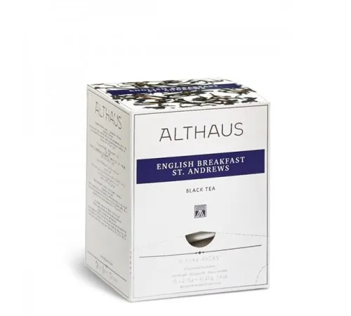 ЧАЙ ЧЕРН. ALTHAUS PYRA PACK Инглиш Брэкфаст Сент Эндрюс в пирамидках 15 пак.*2,75г (Р0900)